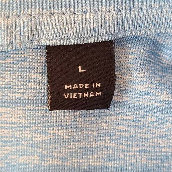 Dunning Golf Mens Light Blue Coolmax Polo Shirt Size Large - Picture 7 of 13